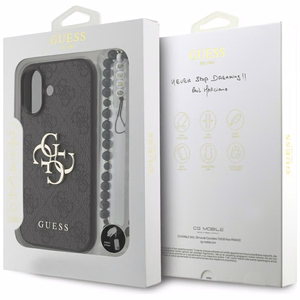 Guess 4G Strap 4G Classic Logo Case for iPhone 17 - Black
