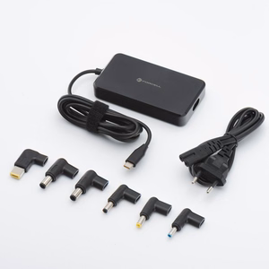 FORCELL F-ENERGY E856 kannettavan tietokoneen yleislaturi 65W (6 adapteria) musta
