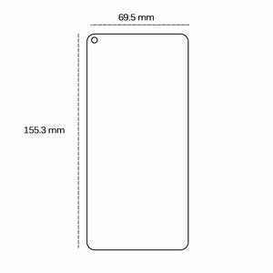 Tempered glass 2,5D for Oppo A54 5G / A74 5G / A93 5G