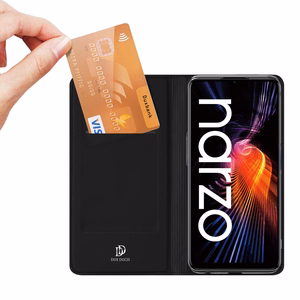 Dux Ducis Skin Pro Holsterin suojus läpällä Realme Narzo 50A musta