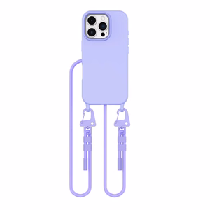 Tech-Protect MagNecklace MagSafe Suojakuori kaulanauhasolmulla iPhone 16 Pro:lle - Violetti