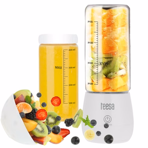 Johdoton tehosekoitin 450 ml:n lasikannulla, 100 W, 6 terää