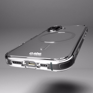 SBS Extreme Mag D3O MagSafe Suojakuori iPhone 16:lle - läpinäkyvä