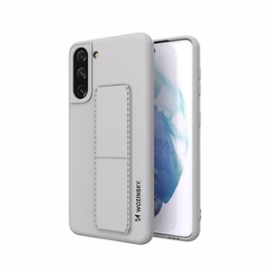 Wozinsky Kickstand Case silikoninen suojakuori jalustalla Samsung Galaxy S21+ 5G harmaa