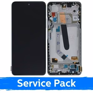 LCD-näyttö yhteensopiva Xiaomi Poco F3:n (Mi 11X / Mi 11i) kanssa kehyksellä / Arctic White / (Service Pack)