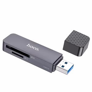 Muistikortinlukija Hoco HB45 2-in-1 USB3.0 harmaa