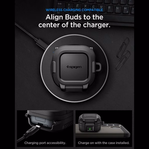 Spigen Lock Fit Case for Samsung Galaxy Buds 4 / 4 Pro - Matte Black