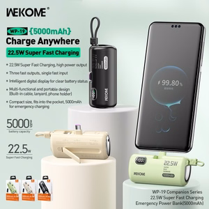 Power Bank WK Design "WP-19 Companion" žalsvas 5000mAh (22.5W)