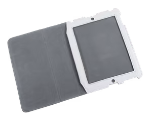 Genuine leather case for Apple iPad 2, white