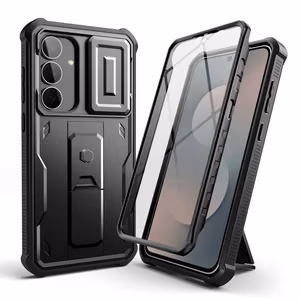 Tech-Protect Kevlar Cam+ Suojakuori Samsung Galaxy S25 FE -puhelimelle - musta