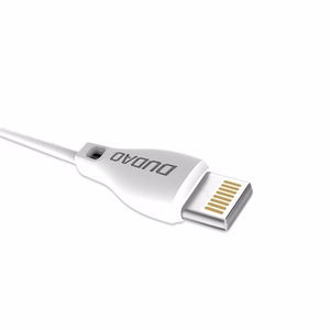 Dudao USB / Lightning -kaapeli 2.4A 1m valkoinen (L4L 1m white)