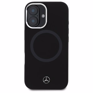 Mercedes MEHMP16S23SUTTK iPhone 16 6.1" musta/musta kovakuori Silicone Tonal Logo MagSafe