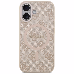 Guess 4G Ring Classic Logo MagSafe Suojakuori iPhone 17 - Vaaleanpunainen