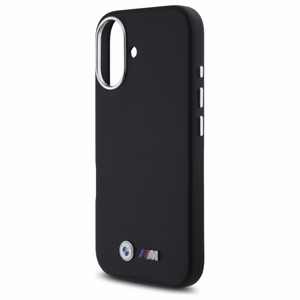 BMW M Smooth Full Wrapped Metal MagSafe suojakuori iPhone 16:lle - musta