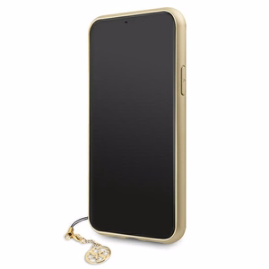 Guess GUHCN61GF4GGR iPhone 11 6.1" / Xr harmaa / harmaa kova kotelo 4G Charms kokoelma
