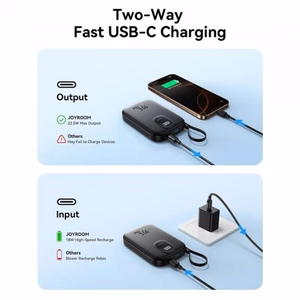 External battery Power Bank Joyroom JR-PBF17 22.5W with USB-C cable 10000mAh black