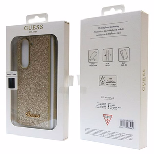 Guess Glitter Script Suojakuori Samsung Galaxy Z Fold 5:lle - kultainen