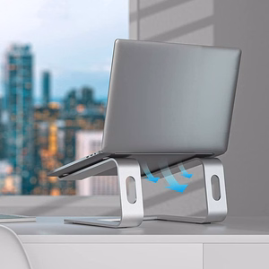 Crong AluBench aluminium laptop stand, silver