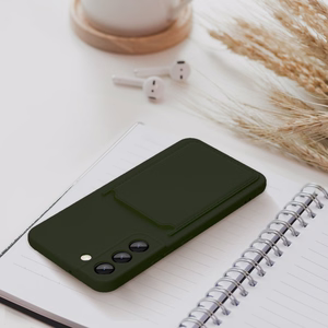 Suojakuori Samsung S24 PLUS:lle Card Case vihreä