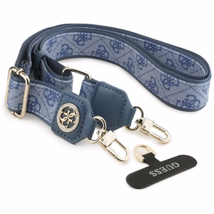 GUESS yleishihna GUUCNP4DGMB (4G PU -hihna, kiinnitin, Strass-metallilogo) sininen