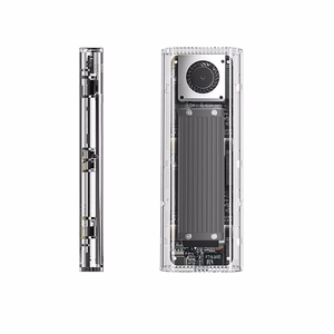 Orico TCM2-G20 M.2 NVME USB-C 3.2 20Gb/s Disk Drive - Silver/Transparent