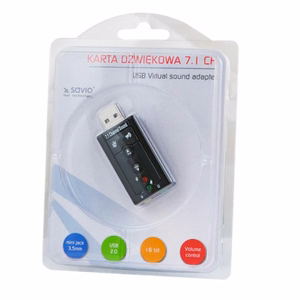 Savio AK-01 äänikortti 7.1 kanavaa USB