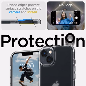 Spigen Ultra Hybrid iPhone 14 Plus -kotelo - matta kirkas