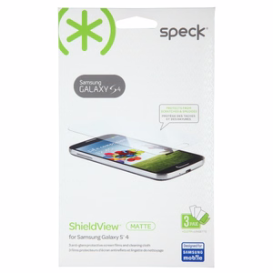Speck ShieldView matte screen-protector films for Samsung Galaxy S4, 3 pcs.