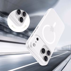 Tech-Protect MagSlim MagSafe Suojakuori iPhone 17 Pro:lle - Matta valkoinen