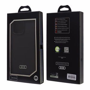 Audi Silikoninen Suojakuori iPhone 16 Pro Max 6.9" Musta/Musta Kova Suojakuori AU-LSRIP16PM-Q3/D1-BK