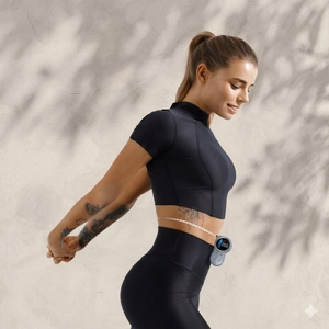 RENPHO Smart Body Tape Measure+ Y002 älykäs kehonmittanauha, musta