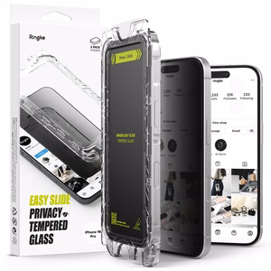 Ringke Easy Slide Privacy Glass 2-pack iPhone 16 Prolle