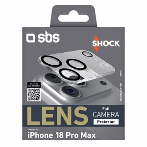 SBS Full karkaistu kameran linssinsuojus mallille iPhone 18 Pro Max