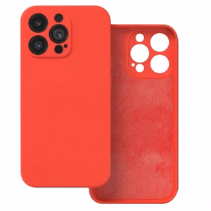 Puhelimen suojakuori Silicone Apple iPhone 16 Pro Max punainen