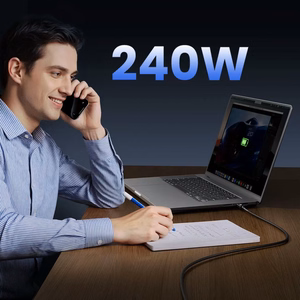 Orico USB4 Thunderbolt5 Kaapeli 80 Gbps 240W USB-C - USB-C 2 m - Musta