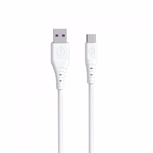 Dudao kaapeli USB USB-C 6A 1m valkoinen