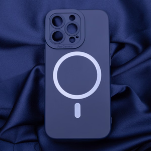 Silicon Mag case for iPhone 15 Plus 6,7" dark blue