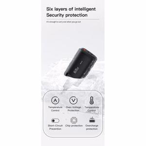 Charger Essager "GaN Shining" Black 65W (QC3.0 / 2xPD65W)