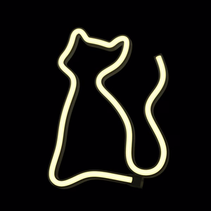 Neon LED-valo CAT lämmin valkoinen Bat + USB FLNE03 Forever Light