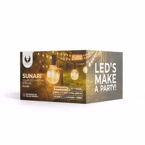 Forever Light Solar LED valosarja SUNARI FLS-180 8.5m 10+1 kirkkaat lamput 1800mAh + RC