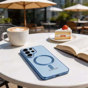 Tech-Protect MagFlex suojakuori Samsung Galaxy S26 Ultralle - läpinäkyvä sininen