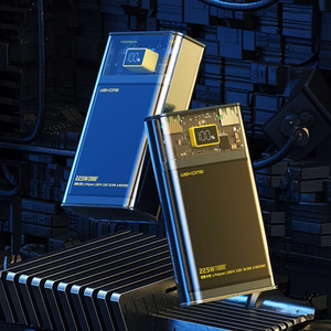WEKOME WP-321 Vanguard Series varavirtalähde, 20000 mAh, PD 20 W + QC 22,5 W, musta ja läpinäkyvä
