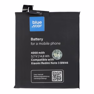 Akku Xiaomi Redmi Note 3:lle (BM46) 4000 mAh Blue Star