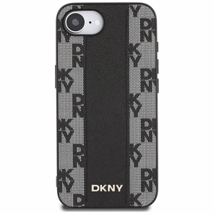 Guess HC MagSafe PU Checkered Pattern Suojakuori iPhone 16e:lle - musta