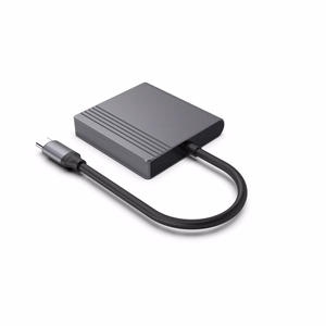 Gembird A-CM-HDMIFDPF-01 USB-C HDMI + DP -adapteri, 4K 60Hz, musta