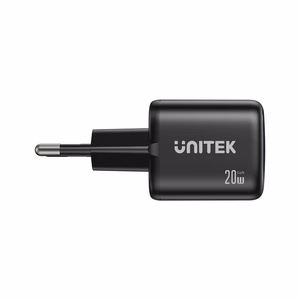 UNITEK 2x GAN 20 W verkkolaturi, musta