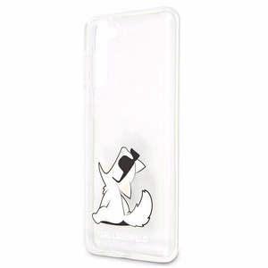 Karl Lagerfeld Choupette Fun Kotelo Samsung Galaxy S21+ - läpinäkyvää