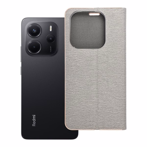 Flip case for Xiaomi Redmi NOTE 14 5G Luna Book Gold silver