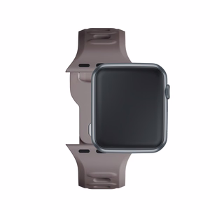 3mk-silikoniranneke Apple Watchille, 38/40/41/42 mm, Taupe, pieni koko