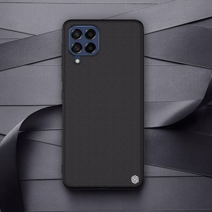 Nillkin Textured Case kestävä vahvistettu tapauksessa geelirunko ja nylon takaisin Samsung Galaxy M53 5G musta musta